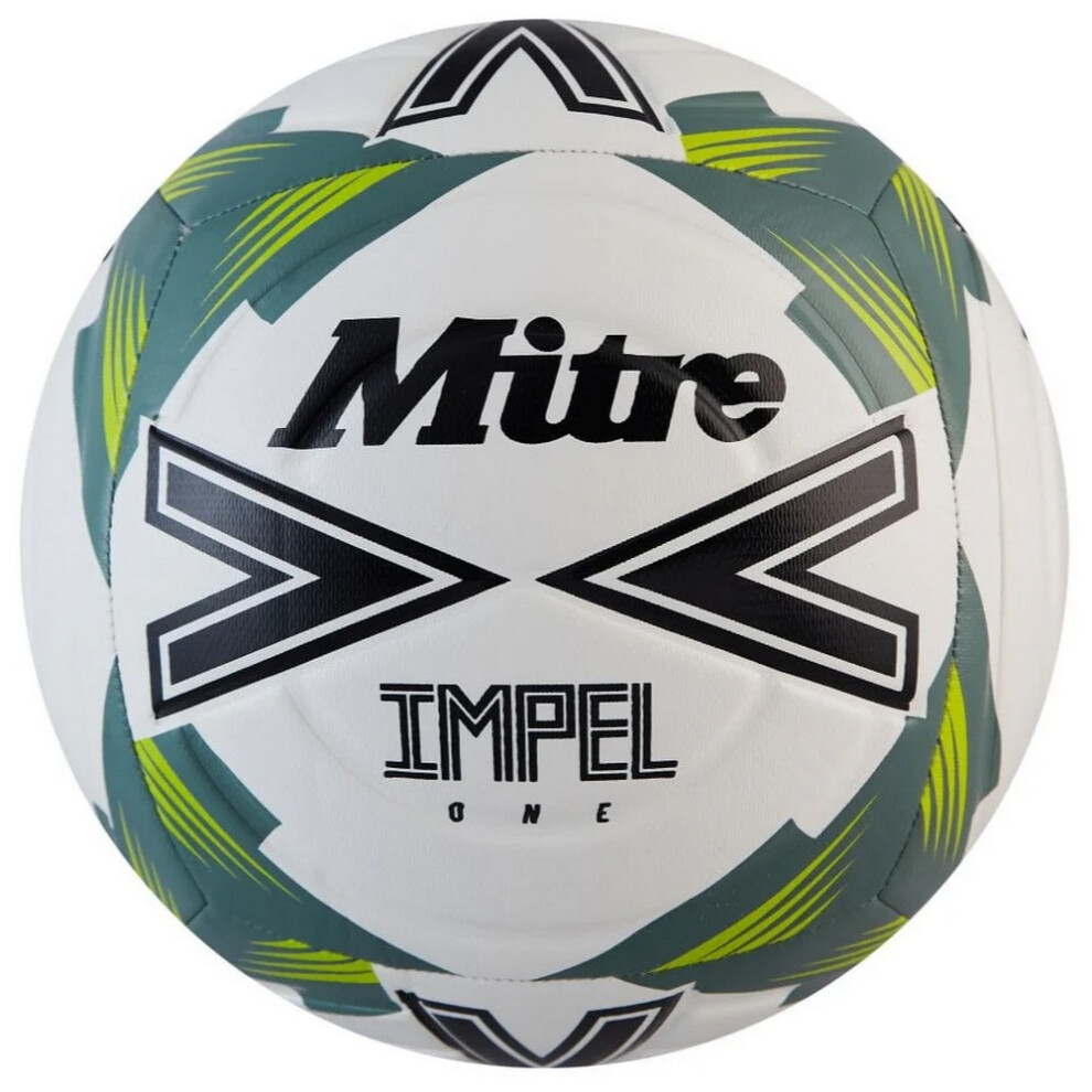 (4, White/Black/Sage) Mitre Impel One Football
