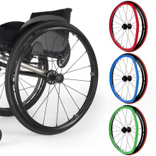 Silicone Wheelchair Push Rim Covers 22/24 inch Rear Wheel Sports Wheelchair Cover, WearResistant