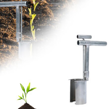 Garden Barrel Transplanter, Plant and Fruit Tree Seedling Transplanter, Stainless Bulb Planter Tool