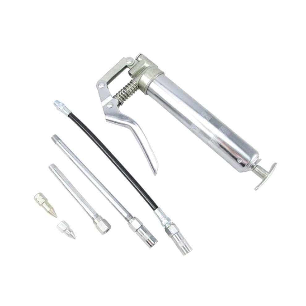 Industrial Manual Oiling Gun Manual Grease Gun Kit Oiler Syringe Oil Pump With Oil Hose 120Cc 354398689324