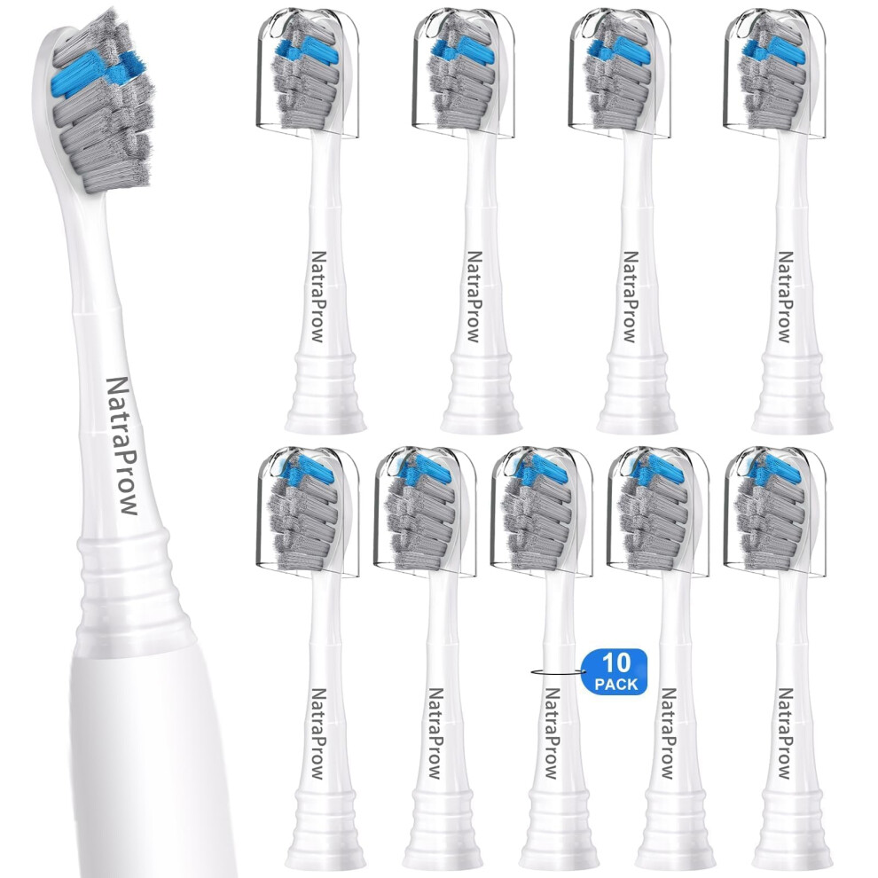 Replacement Toothbrush Heads Compatible with Philips Sonicare 5300 6500 6100, 10 Pack