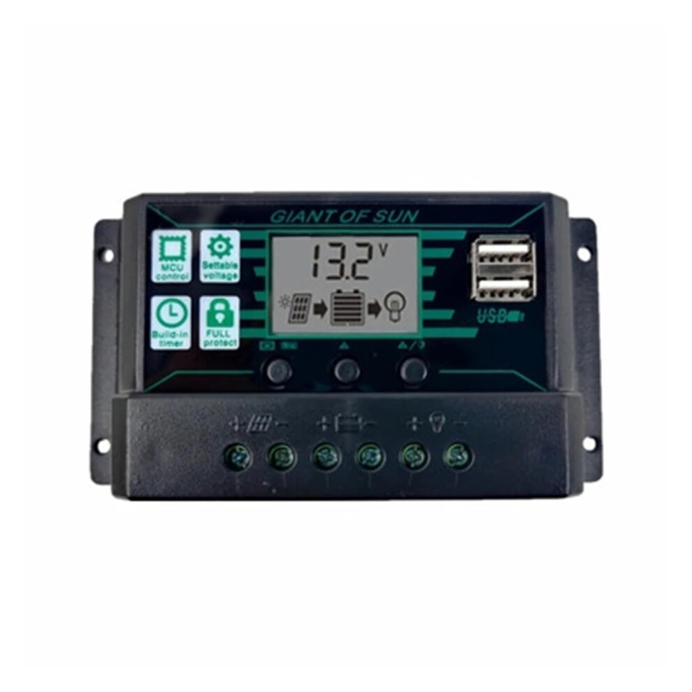 Solar Charge Controller, 150A 100A 60A 50A 30A 20A 10A Mppt Pwm, 12V 24V Lcd Display 2 Usb Port 354398689942