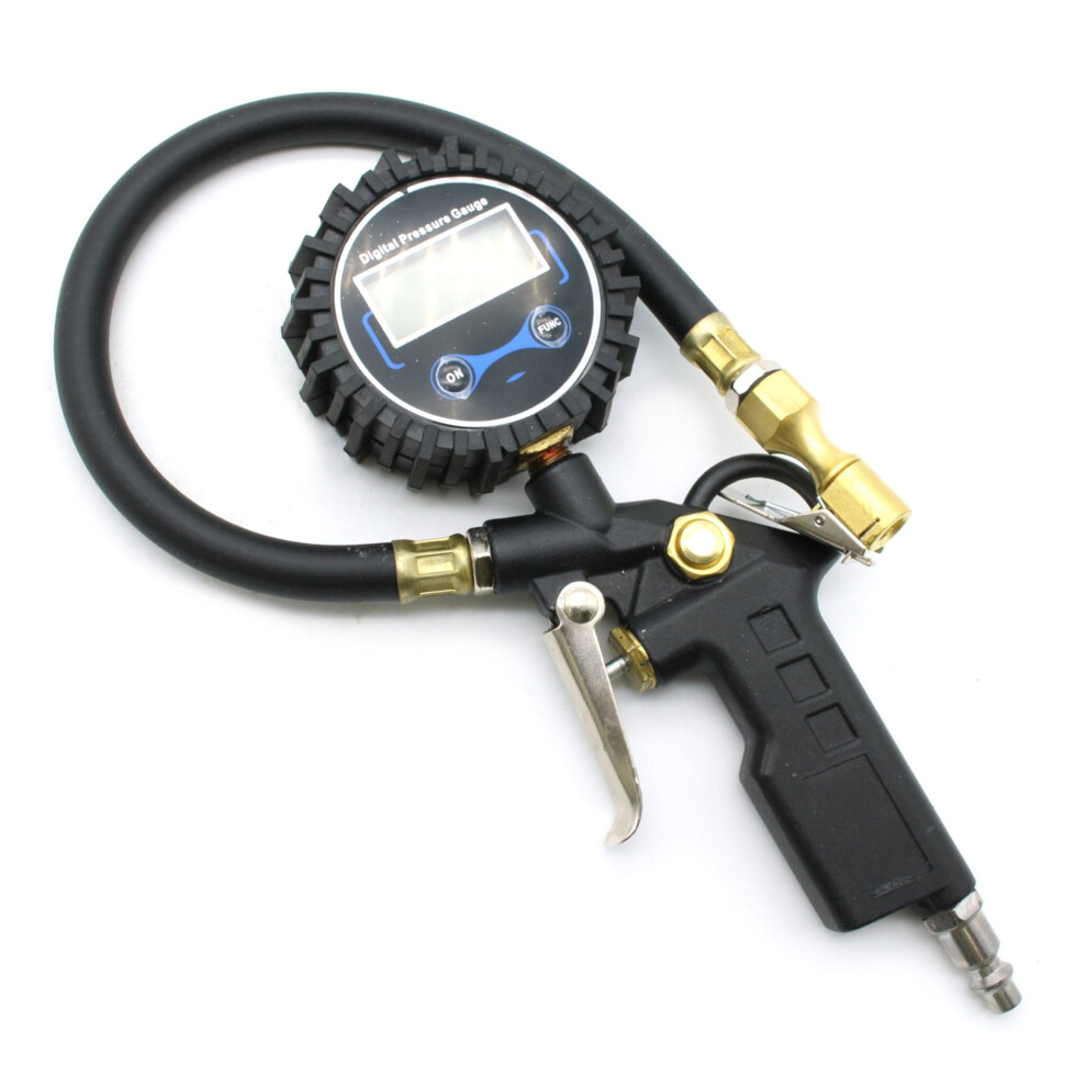 Digital Tire Pressure Gauge With Inflator, 250 Psi Air Chuck For Car, Truck, Suv 354398691358