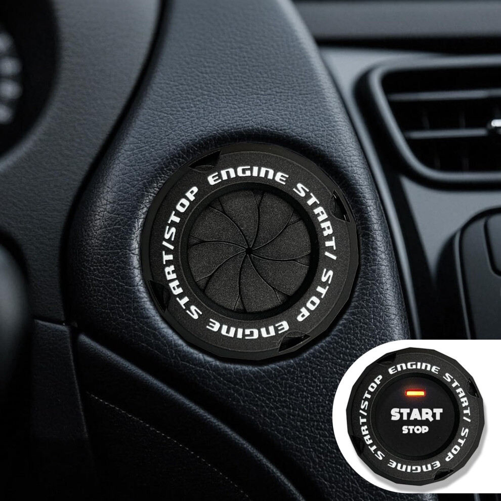 Push Start Button Cover For Car In Classic- Design Refï¼Afm Black 857546648773