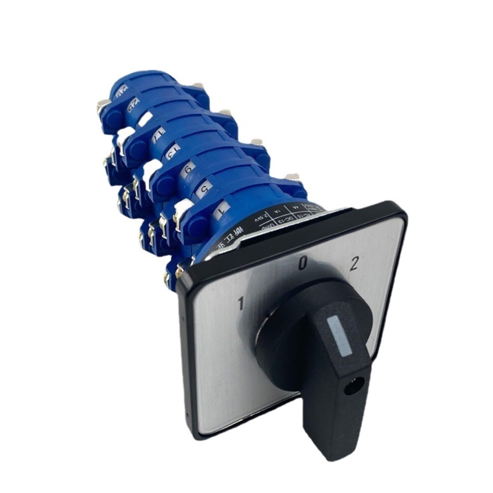 Rotary Cam Switch 16A 690V 3 Position 18 Poles Control Dual Power Changeover Interruptor Silver Contact Lw39a16 1Pcs(8P) 354398691686