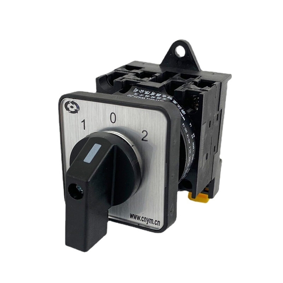 Rotary Cam Switch Rail 3 Position 2 Poles 690V 20A Selector Changeover Control Circuit Dual Power Ymw4220/2 354398691747