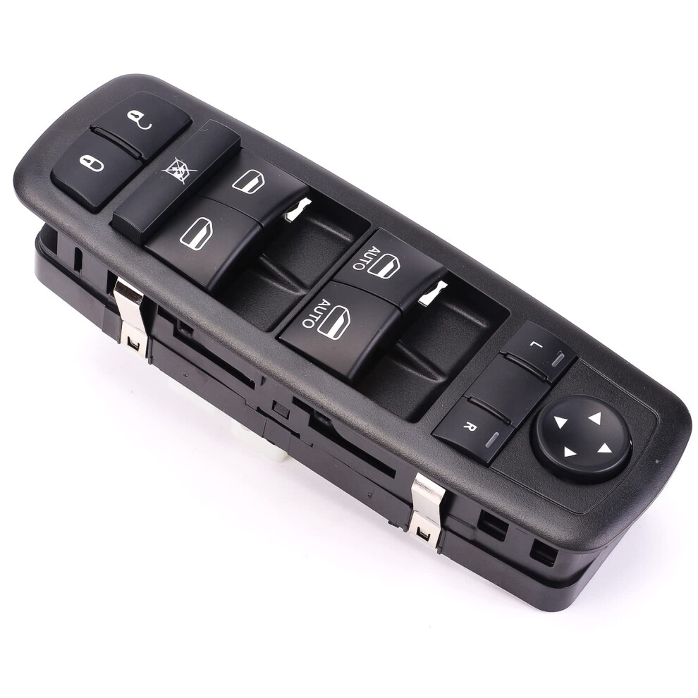 Power Window Switch, Driver Side Master Control Switch, Push Button Actuator, 1Way Circuit Black 354398692386