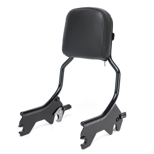 16' Detachable Backrest Holdfast Sissy Bar for 2018later Softail Models, Black