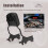 16' Detachable Backrest Holdfast Sissy Bar for 2018later Softail Models, Black 2