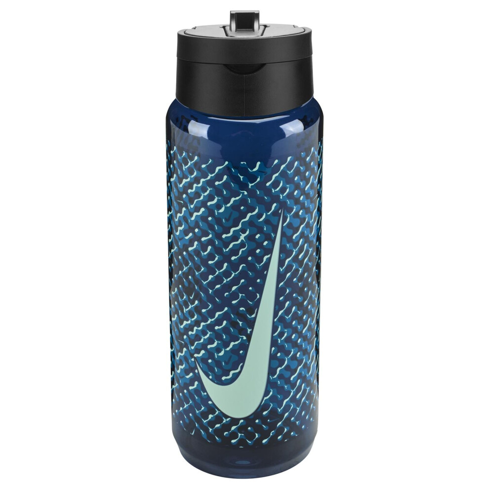 Nike Blue (One Transparent ) Renew Recharge Straw Bottle 680Ml