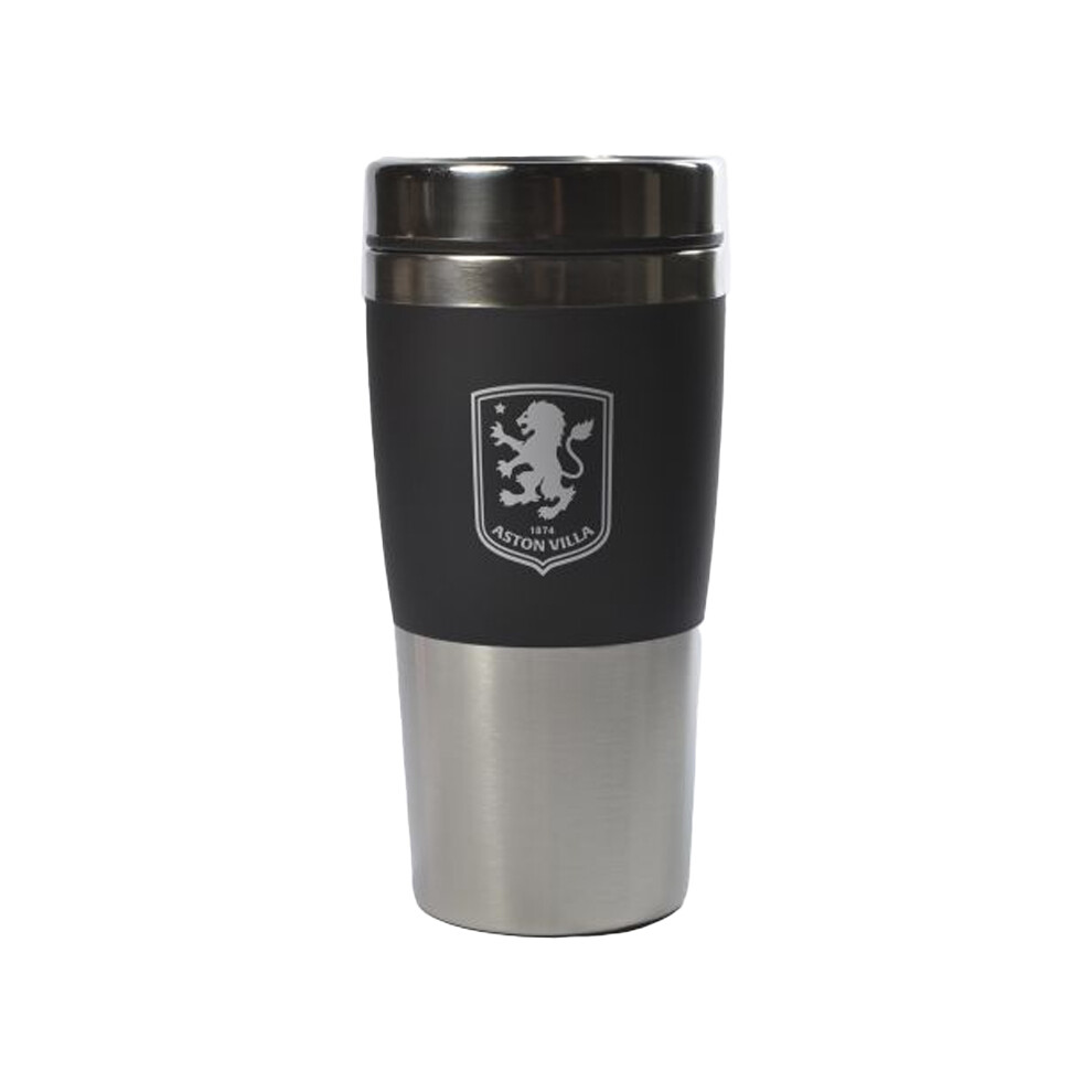 Aston Villa Fc Executive Metallic Travel Handleless Mug