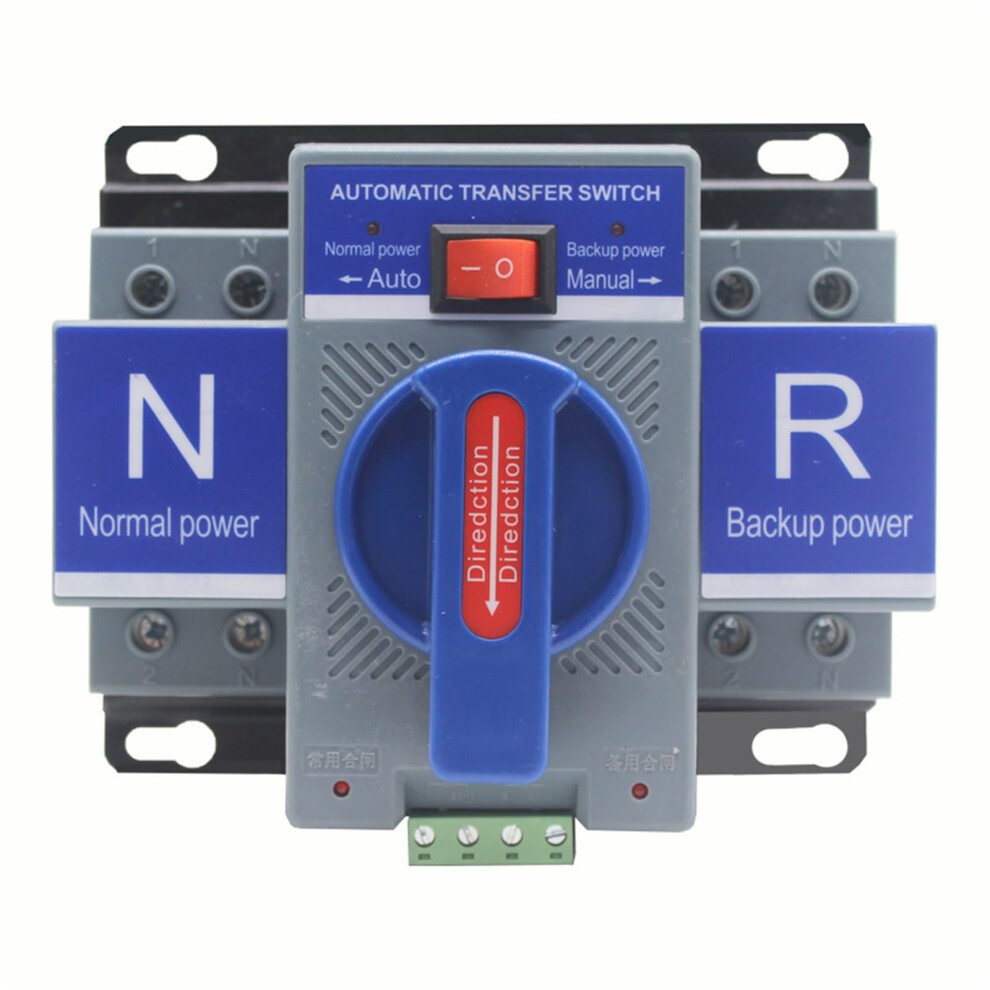 220V Mini Microbreak Type Cb Class Dual Power Automatic Transfer Switch 2P 63A 32A(2P 63A) Blue 354398696759