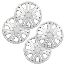 (Set of 4) Wheel Covers 15in Hub Caps Silver Rim Cover 15 inch Hubcap Wheel Cover