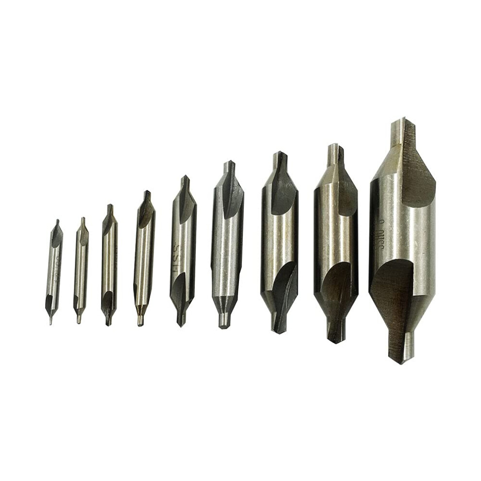 9 Pcs 60 Center Drill Countersink Lathe Bit Mill Tooling Set 1Mm,1.5Mm,2Mm,2.5Mm,3Mm,4Mm,5Mm,6Mm,8Mm Triton Stainless Hss For Metal 951079303939