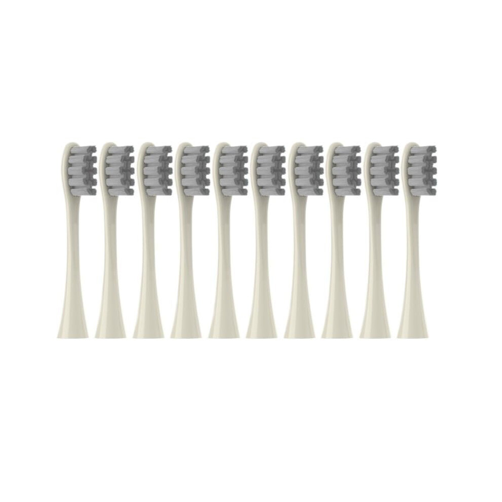 Toothbrush Replacement Heads,Electric Toothbrush Replacement Brush Heads for Effective Oral Care(10 Beige)