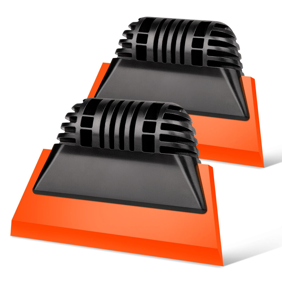 Window Tint Squeegees 2 Pcs Small Squeegee,Nonslip Handle Rubber Ppf Squeegee Orange 354398700852