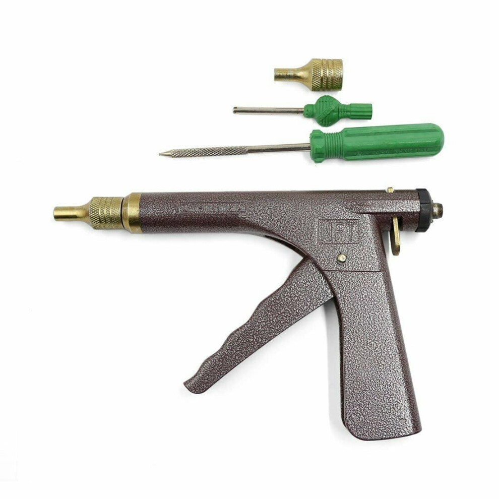 Tubeless Bike Wheel Vacuum Tire Repair Tool Gun Kit Metal Working Mushroom Plugs 354398701323