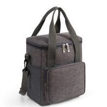 Picnic Basket Lunch Box Handbag, Square Insulated Bag, Thick Bento Bag, Outdoor Picnic Bag Picnic Backpack Set(B)