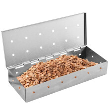 Smoker Box For BBQ Grill Wood Chips Create Even And Denser For Grill For Gifts Dad Gifts Birthdays Gifts