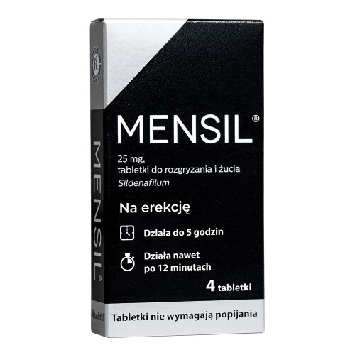 Mensil 25 mg x 4 tabs Maxon Erectile Erection Inventum MAX Maxigra
