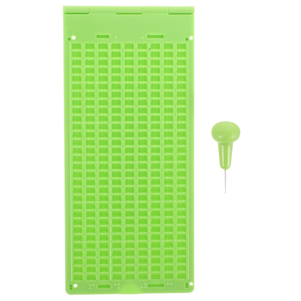 Plastic Braille and Stylus Set 9 30cell Writing Tablet for Blind Sturdy Learning Tool