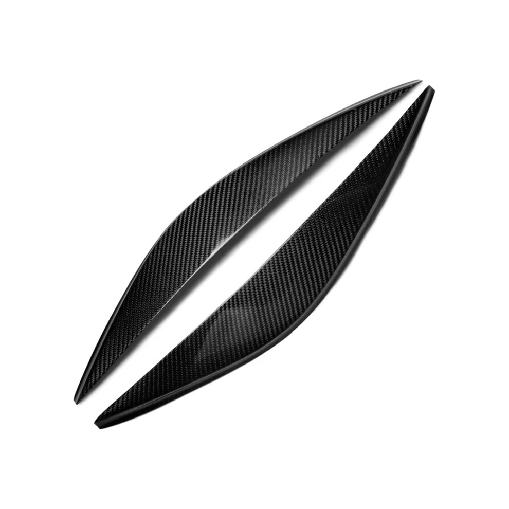 Car Headlight Eyebrow for Fiesta for Mk6 2002 2003 2004 2005 Real Carbon Fiber Car Headlights Eyebrow Eyelids Stickers Trim Cover Headlight Eyelids