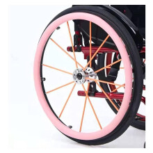 Wheelchair Push Rim Covers 24-Inch Food-Grade Silicone Grips for Rear Wheels - Enhanced Grip, Comfort, Easy Install