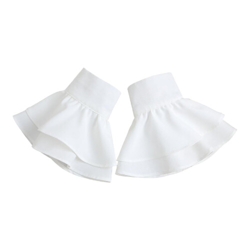 Wrist Cuffs False Sleeves Detachable Ruffled Edge for Blouse Sweater Coat