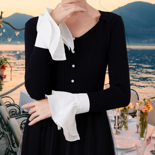 Wrist Cuffs False Sleeves Detachable Ruffled Edge for Blouse Sweater Coat 2