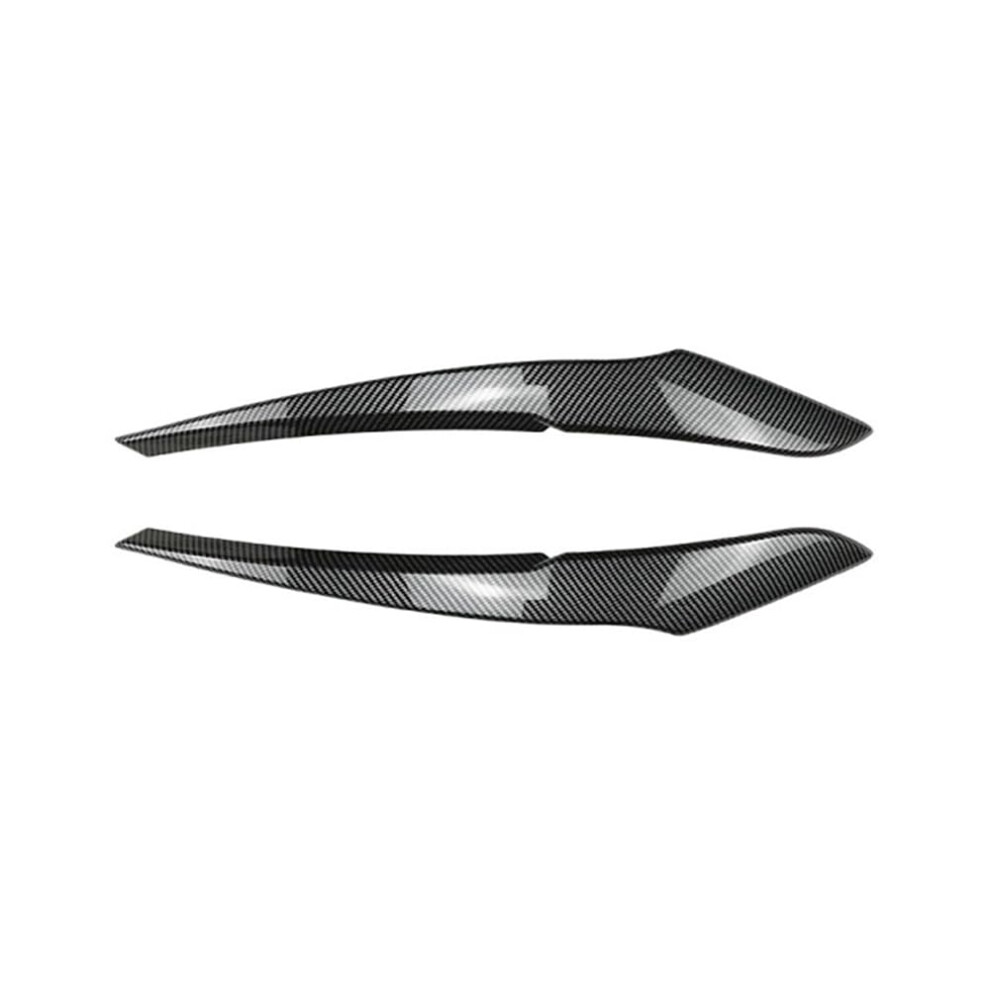 2Pcs Headlights Eyebrows For Bmw 1Series F20 118I 120I Sl 20112014,Carbon Fiber Texture 354398705628