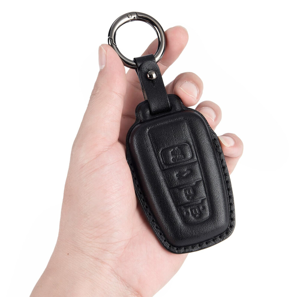 For Toyota Key Fob Cover With Keychain Leather 360 Degree Protection 354398705871