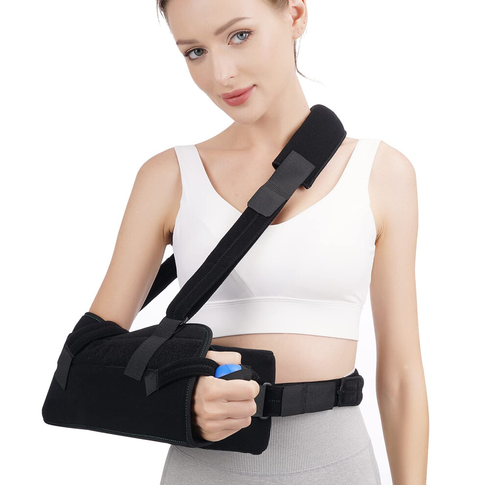 Shoulder Abduction Sling with Removable Pillow & Exercise Ball, Shoulder & Arm Sling for Injury Support