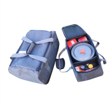 Picnic Backpack for Camping Tote Lunch Box Bag Bento Bag, Canvas Thickened Thermal Bag