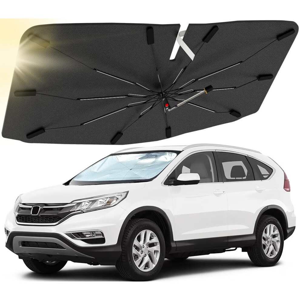 Windshield Sun Shade Umbrella Custom Fit For Honda Crv 20122016, Car Sunshade With 360 Rotating Shaft 354398707615