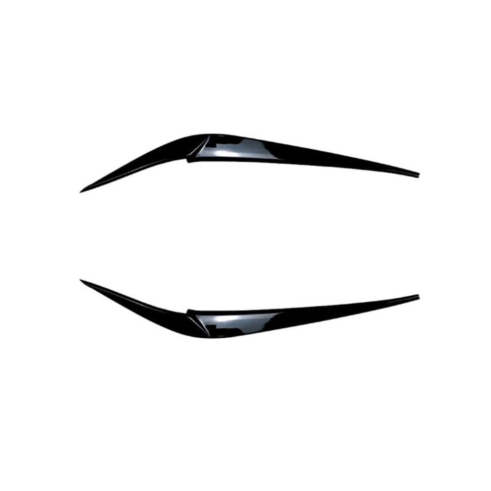 2 Pcs Car Front Headlight Eyebrow Sticker For Bmw X3 X4 G01 G02 2018 Black 354398709671