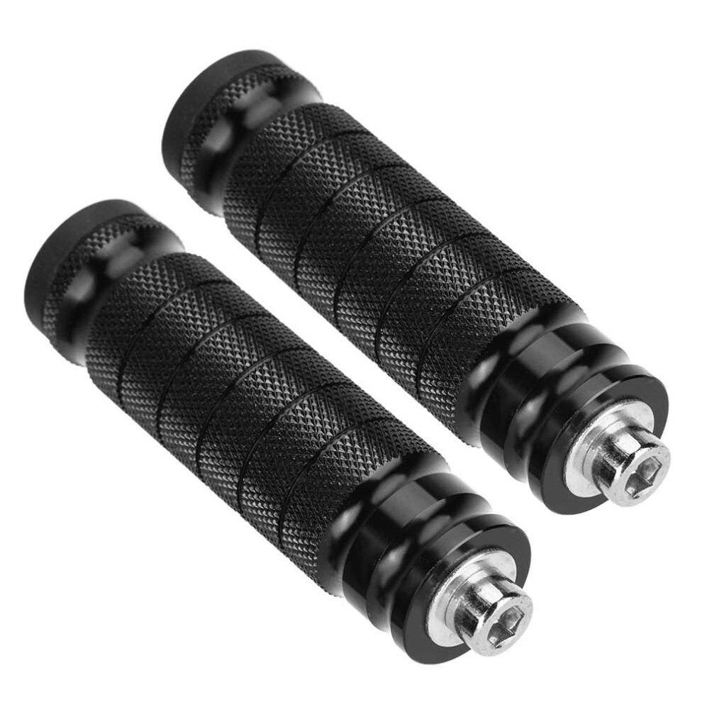 Motorcycle Rear Foot Pegs, 2Pcs Universal M8 Motorcycle Rear Footrests Pedals, Nonslip 354398710400