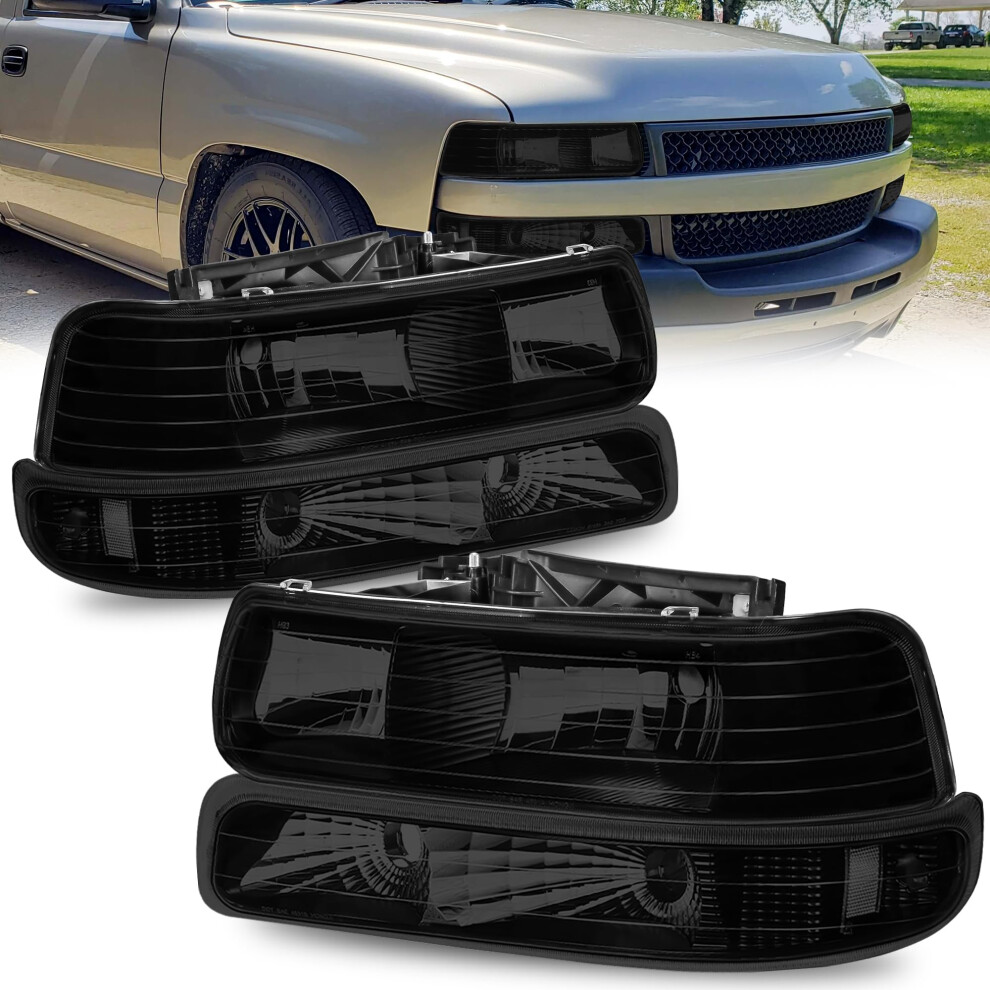 Headlight Assembly Compatible For 19992002 Chevy Silverado 1500 2500 20002006 Chevy Suburban 1500 2500 354398710684