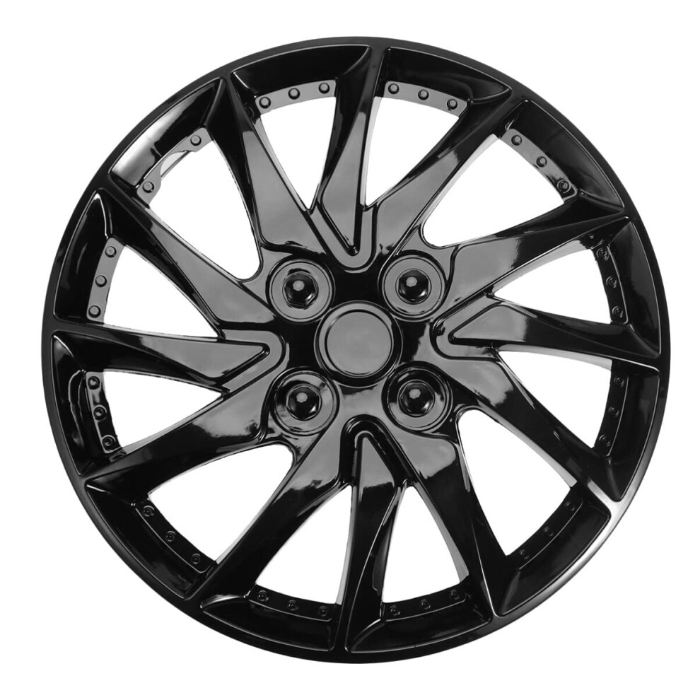 14 Inch Hubcaps Hubcap 14 Inch Car Wheel Case Hubcap Wheel Cover Car Wheel Wall Decor For Car Hub Auto Refit Accessory Car Accessory Black 354398711834