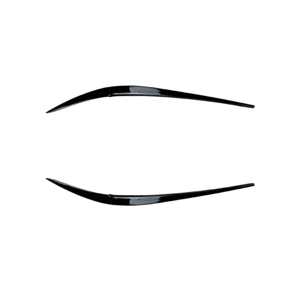 2Pcs Headlights Eyebrows For Bmw 3Series G20 G21 320I 325I 330I 2019 Piano Black 354398716099