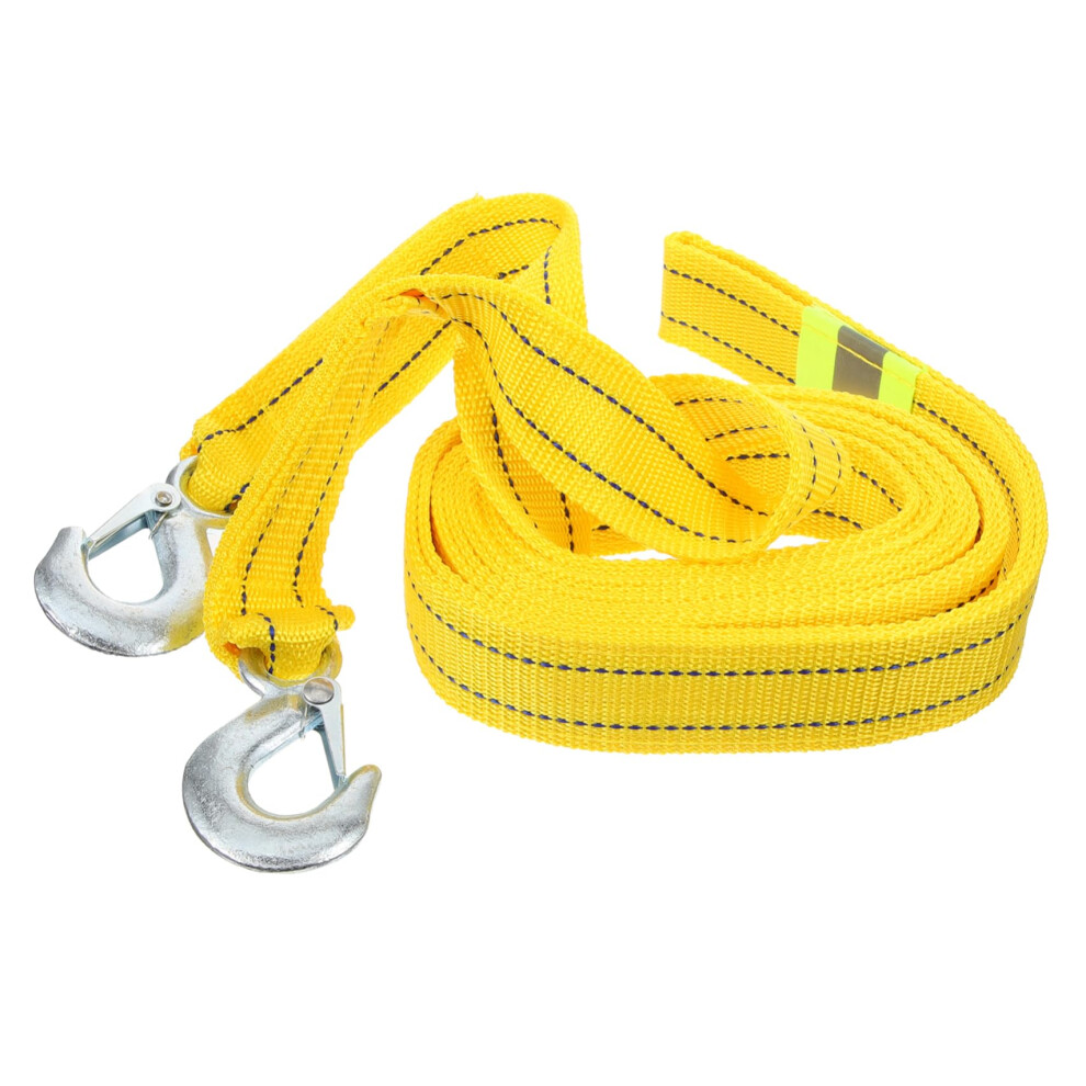 5 Ton Car Towing Rope Double Stranded Polyester Thicken Car Trailer Towing Strap Winch Rope Hooks 354398716396