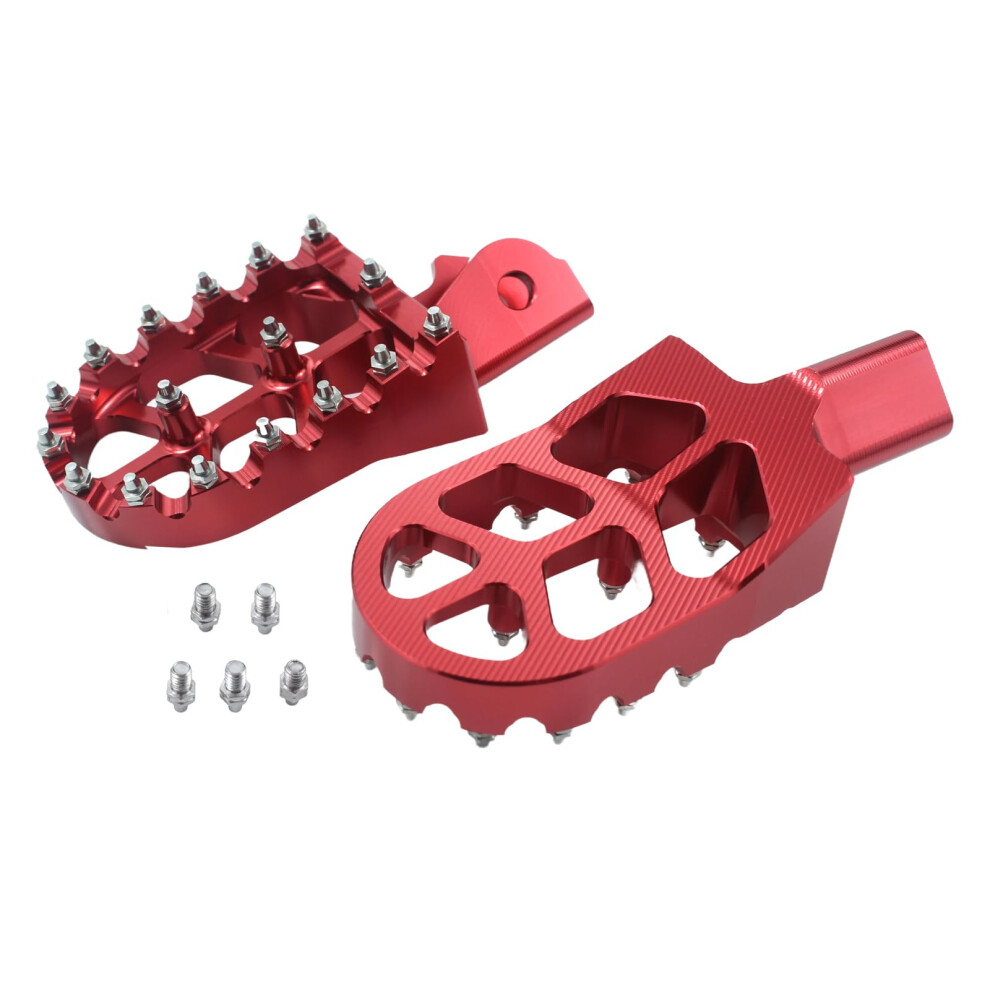 Footpegs Foot Pegs Foot Pedals Rests For Crf150f Crf230f Crf 150F 230F 20032019 Xr150l 1524 Xr125l 1015 Kdx200 8394 Mx3 Mx4 (Red) Red 354398717942