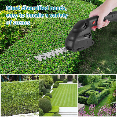 Cordless 7.4V Lithium Hedge Trimmer 2.0Ah, 35x12x9cm 1