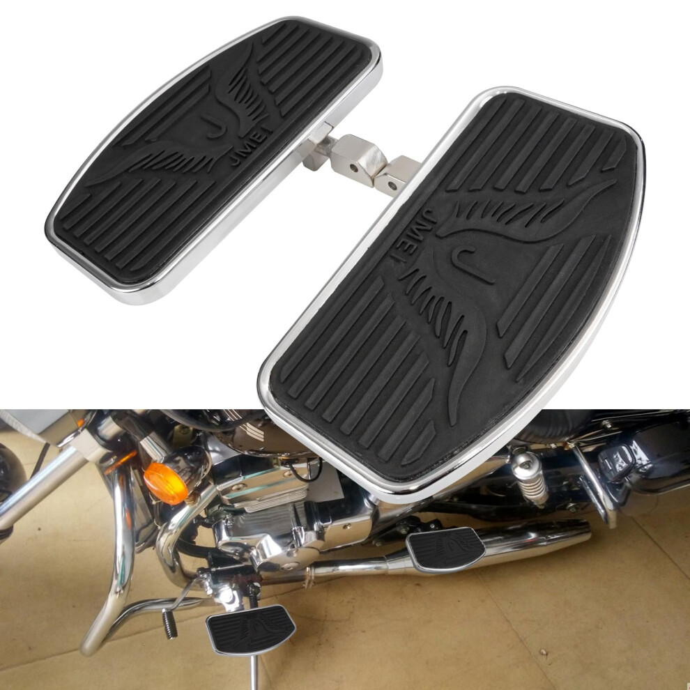 Motorcycle Foot Pegs Floorboard Front/Rear Passenger Compatible With Honda Magna Yamaha Vstar (Front) 354398719779