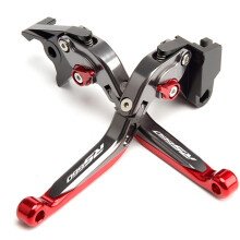 for Aprilia RS 660 Modified CNC Aluminum Alloy 6Stage Length Adjustable Foldable Brake Clutch Lever Accessories (Red)