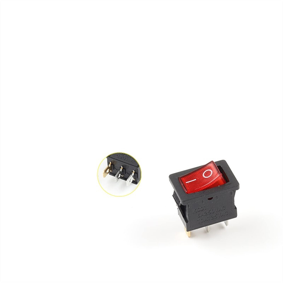 Rocker Switch 5 Pcs/Lot Kcd1 21X15mm 3Pin Boat Car Rocker Switch 6A/250Vac 10A/125Vac 447850772624
