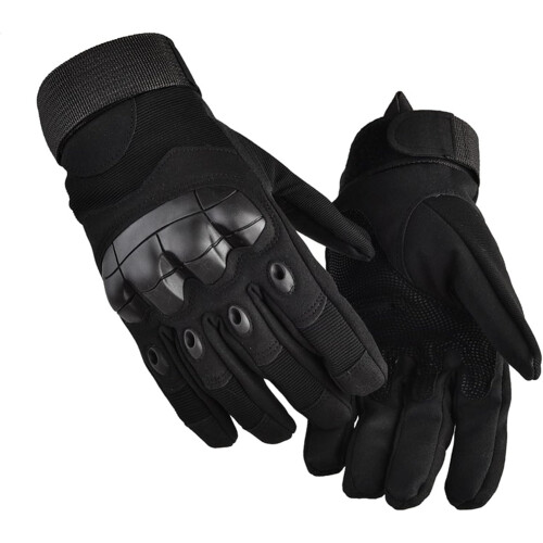 Tactical Gloves with Knuckle Protection, Breathable and AntiSlip, Black 1