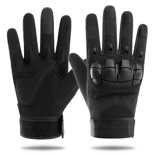 Tactical Gloves with Knuckle Protection, Breathable and AntiSlip, Black