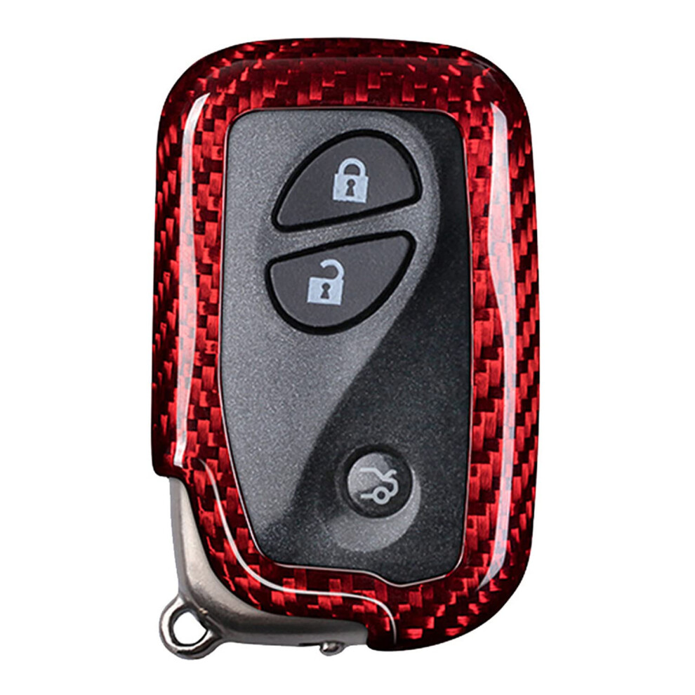 Carbon Fiber Key Fob Cover For Lexus Es350 Gs300 Gs350 Gs430 Gs450h Red 354398721895