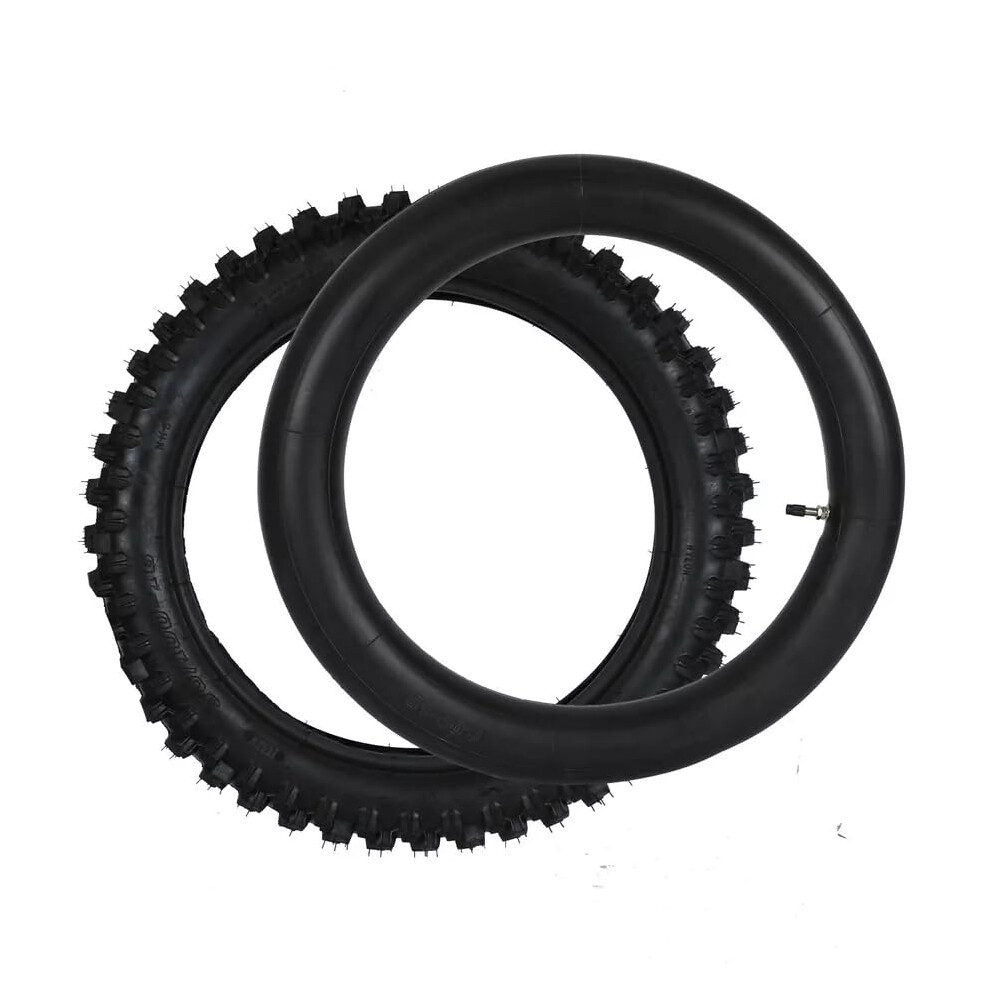 Rear Wheel Tire and Tube Set, 90/10016 Rear Tire Tube Complete Set For Off Road Dirt Pit Bike Motocross