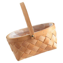 1pc Flower Basket Tabletop Food Basket Flower Girl Baskets Wicker for Weddings